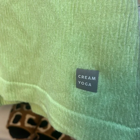 Cream Yoga Claire Tank Top Lime Size M/L - Picture 3 of 4
